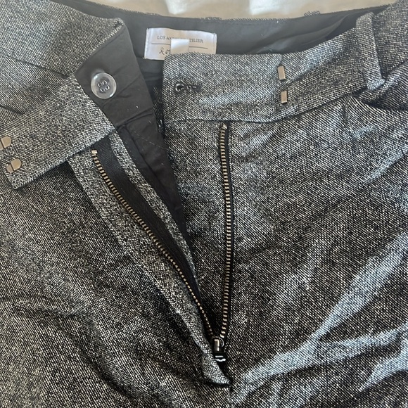 & Other Stories Flared High-Rise Wide Leg tweed wool pants Size 4 - Picture 6 of 7